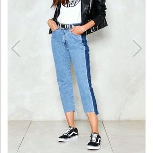 Nasty Gal HighRise Boyfriend Jeans Cropped